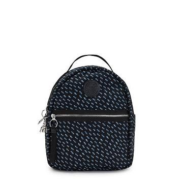 Kipling Kae Printed Rugzak Zwart | NL 1623DF